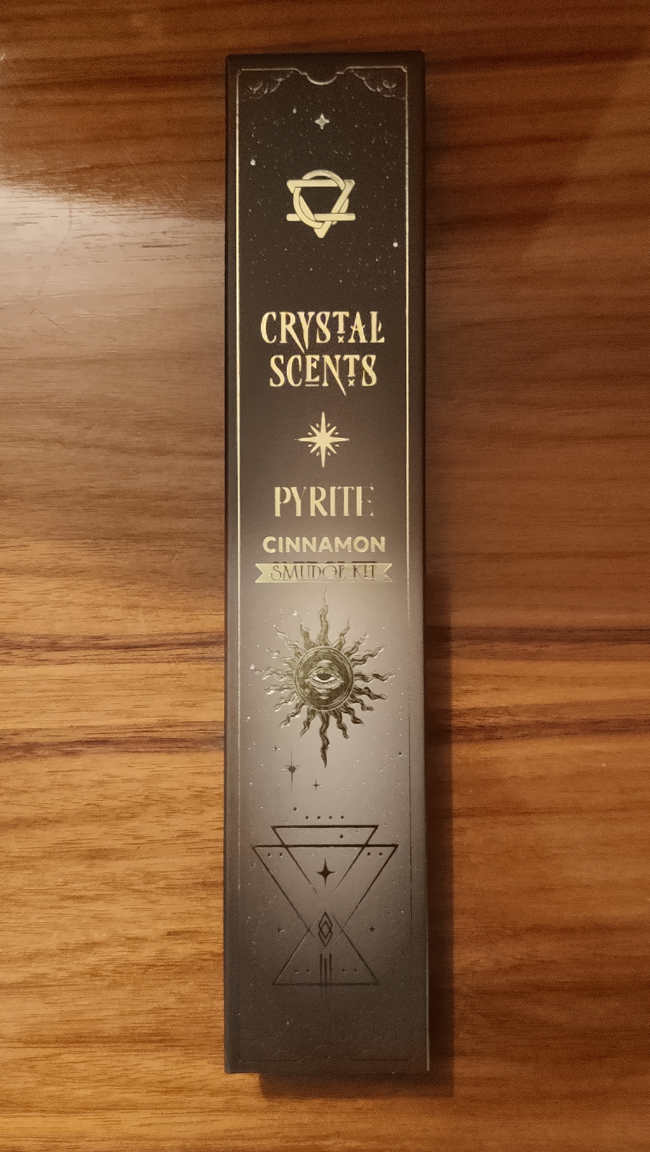 (imagem de) Incenso de Defumação Canela + Cristal Pirite