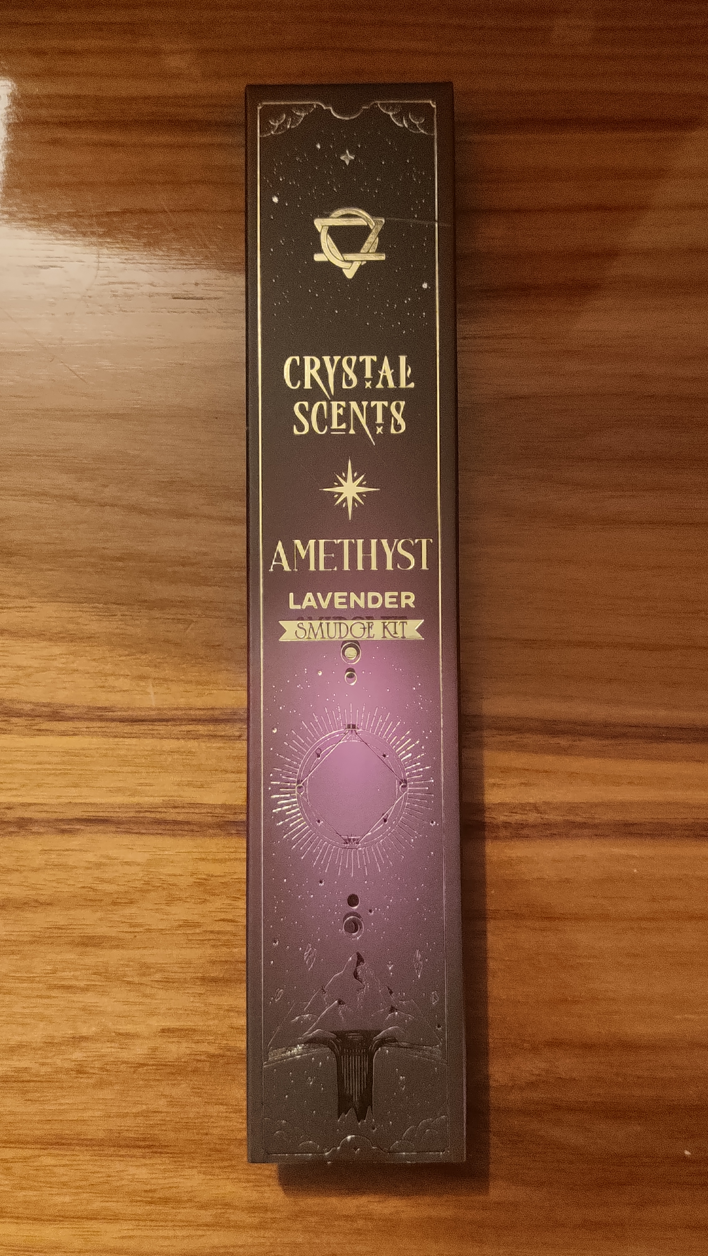 (imagem de) Incenso de Defumação Lavanda + Cristal Ametista