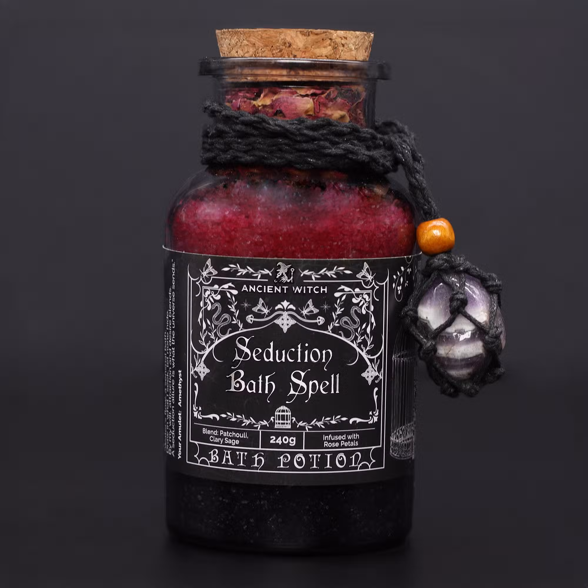 Ritual de Banho "Sedução" com Amuleto de Ametista (imagem de) Ritual de Banho "Sedução" com Amuleto de Ametista