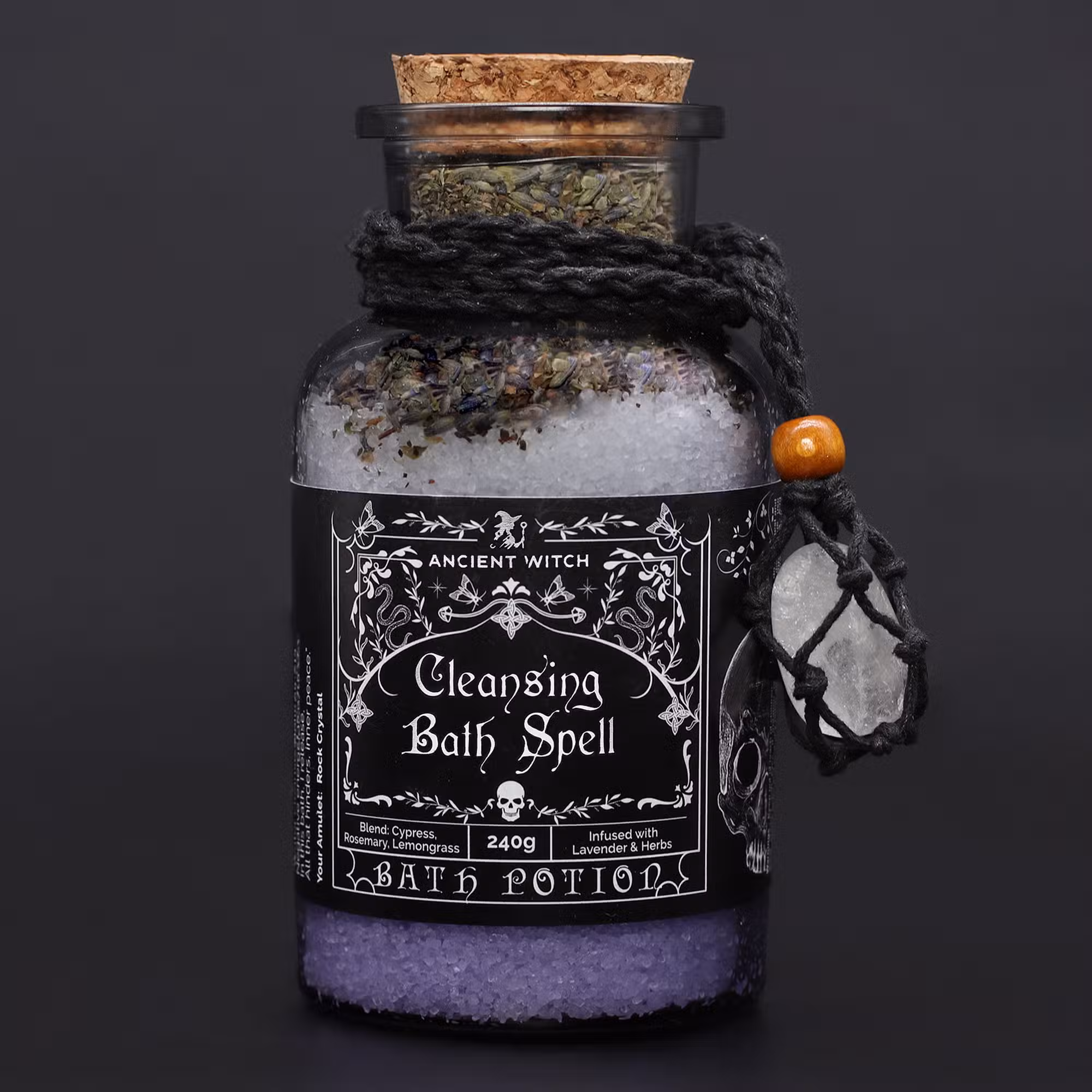 Ritual de Banho "Purificação" com Amuleto de Cristal de Rocha (imagem de) Ritual de Banho "Purificação" com Amuleto de Cristal de Rocha